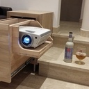 Meuble pour vidéo projecteur en chêne