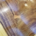 Elements de cuisine avec plan de travail en noyer massif