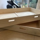 Tiroirs compacts sous lit