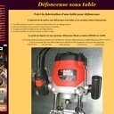 Défonceuse sous table