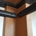 Table chêne / acier