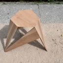 Tabouret en chêne de récup'