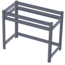 Lit en hauteur - assemblage tourillons