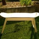 Repose pieds - banc d'appoint