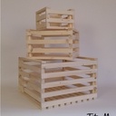 Grande caisse de rangement avec sac coton et roulettes