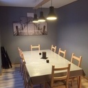 Lustre bois et métal