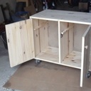 Petit meuble d'atelier pour dégauchisseuse-raboteuse