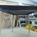 Petit bureau en Hévéa Teinté et Frêne