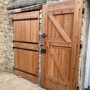 Fabrication de contre vents et portillons en mélèze