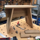 Un tabouret japonais en chêne pour ma fille