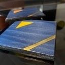 Dessous de verre - marqueterie moderne