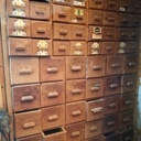 Lot de 62 casiers anciens, vides de menuisier