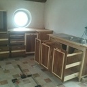 Cuisine en noyer et frene