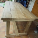 Table massive en chêne