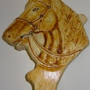 Tete cheval bas relief