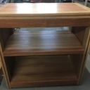 Table de chevet chêne-acajou