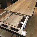 Ilot central - table extensible pour cuisine ouverte