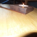 Bougeoir et porte encens 2en1