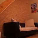Un mur de briquettes...en bois !