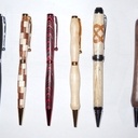 Ebene 7mm, 7 mm damier, erable, noeud celtique, stylo clic noyer, noyer érable