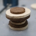 Poignée bouton sans tour à bois