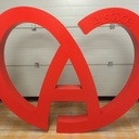 Sculpture « À cœur » logo Alsace