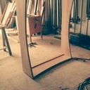 Bibliothèque cintrée en chêne