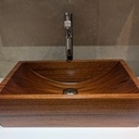 Meuble bain en contraste