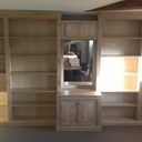 Bibliothèque salle de réunion , frêne et châtaignier