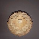 Oeuf de Pâques pixélisé type Minecraft