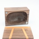 Boîte en noyer et if