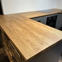 Plan de travail en chêne massif