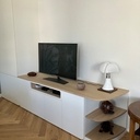 Le petit meuble TV blanc
