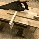 Banc de scie en chêne