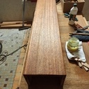 Masque évacuation extérieure hotte en bois de cèdre de récupération