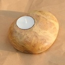 Bougeoir en loupe de robinier