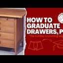 Calcul hauteur graduée de tiroirs sur une commode