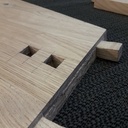 Petit banc en châtaignier