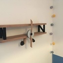 Décoration avion étagère