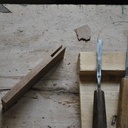 Trusquin et équerre