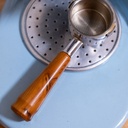 Manche de percolateur et machine à "piston" en bois du démon