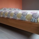 Lit : mi-bois à enfourchement