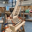 Escalier à noyaux (sans cassure)