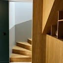 Escalier double quart tournant et son placard