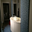 Meuble SDB cintré en plan