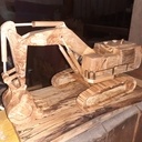 Wooden Pelleteuse en frêne caterpillar 6015b