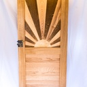 Porte d'intérieure ensoleillée