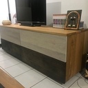 Meuble télé chêne massif