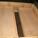 Table basse chêne 1000x1000