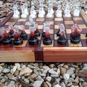 Jeu d'echec en orme et epoxy